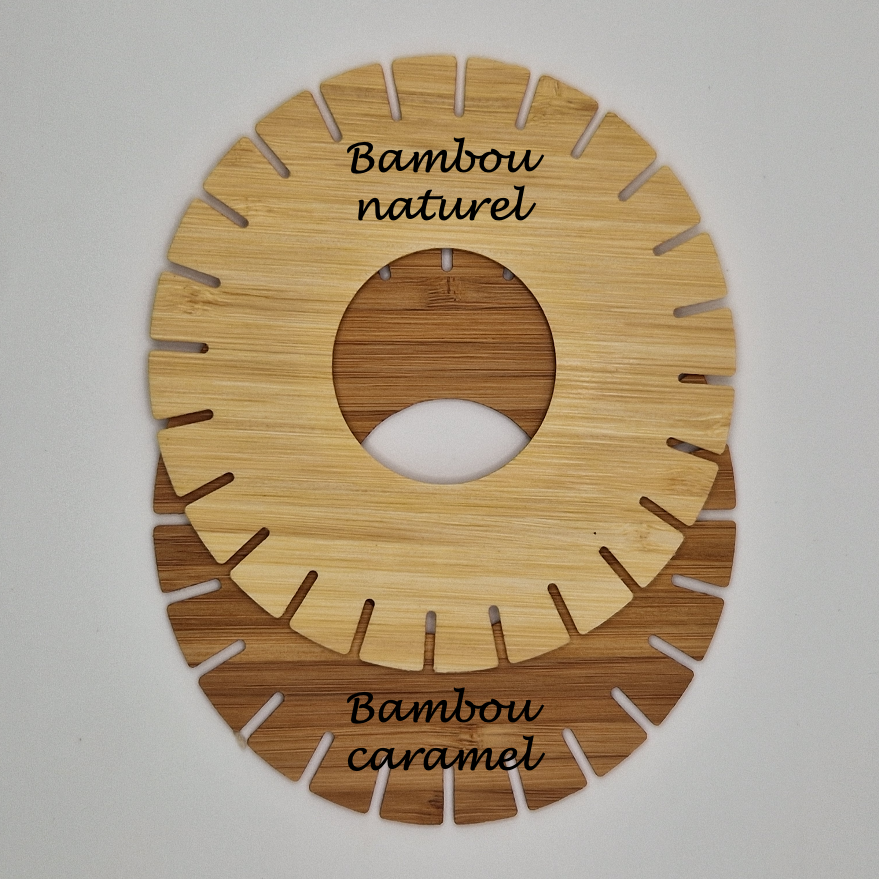 Dux types de bambous naturel et caramel