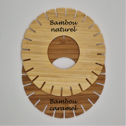 Dux types de bambous naturel et caramel