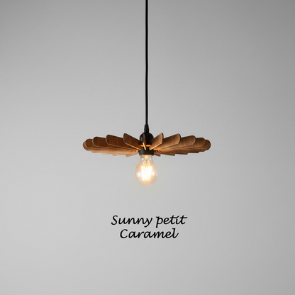 Plafonnier Sunny taille petit enbambou caramel 